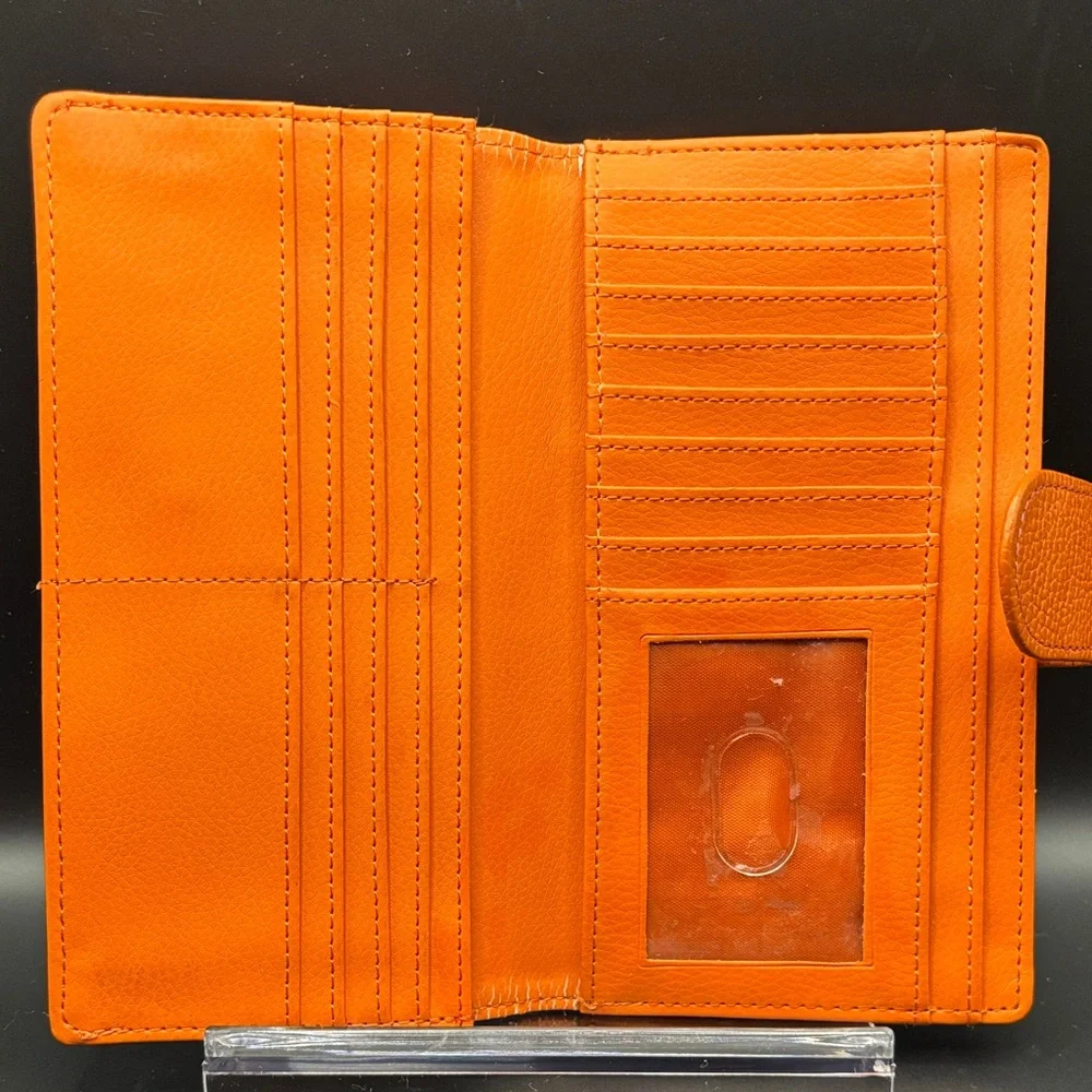 Elegant Pink and Orange Women's Wallet - Picture 3 of 5